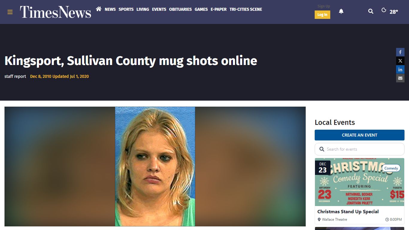 Kingsport, Sullivan County mug shots online - timesnews.net